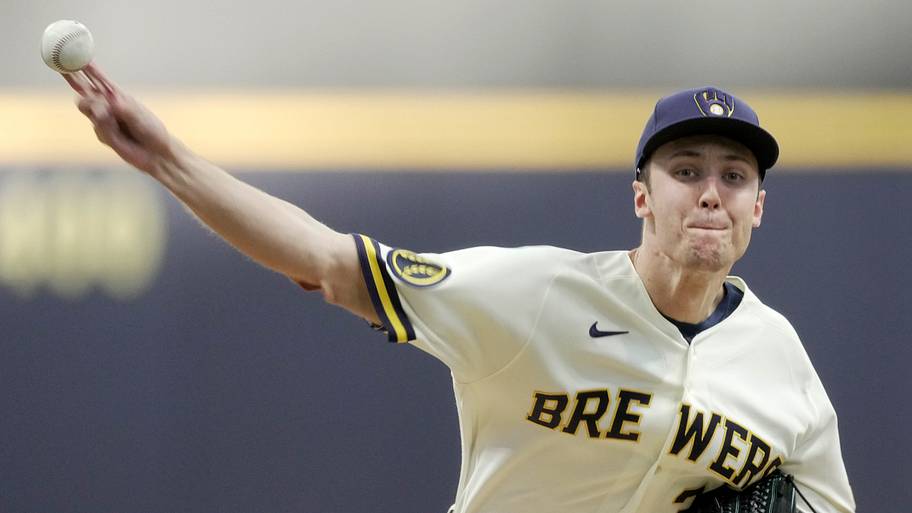 Milwaukee Brewers pitcher Jacob Misiorowski