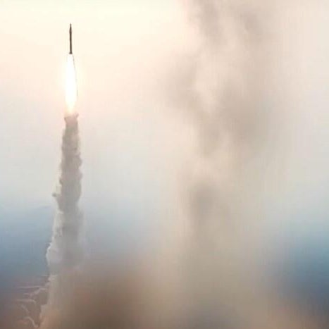 An image taken from video aired on July 21, 2026, by Iranian state TV shows what the broadcast referred to as an Iranian missile being launched at U.S. military installations in the Persian Gulf and other Middle Eastern nations.