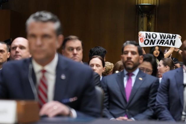 Protesters Interrupt Pete Hegseth During Committee Hearing