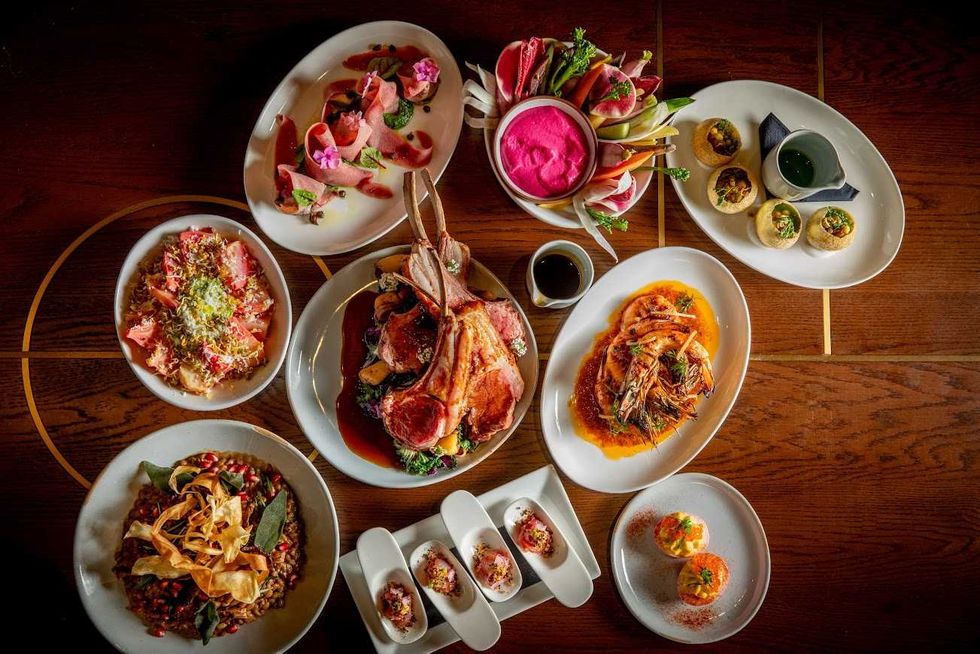 Wicked-themed feast at Metro. | Metro offers finer fare than Alamo, but will still play with themed feasts, like this one for Wicked. | Photo courtesy of Metro Private Cinema