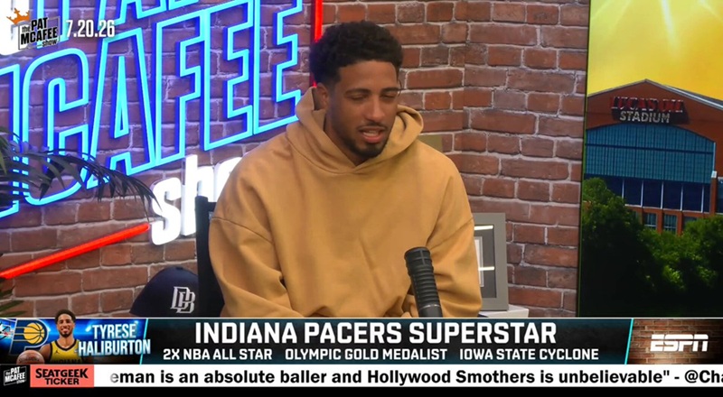 Tyrese Haliburton reveals LeBron James hilariously rejected his invite for him to join the Indiana Pacers via text with six crying laughing emojis