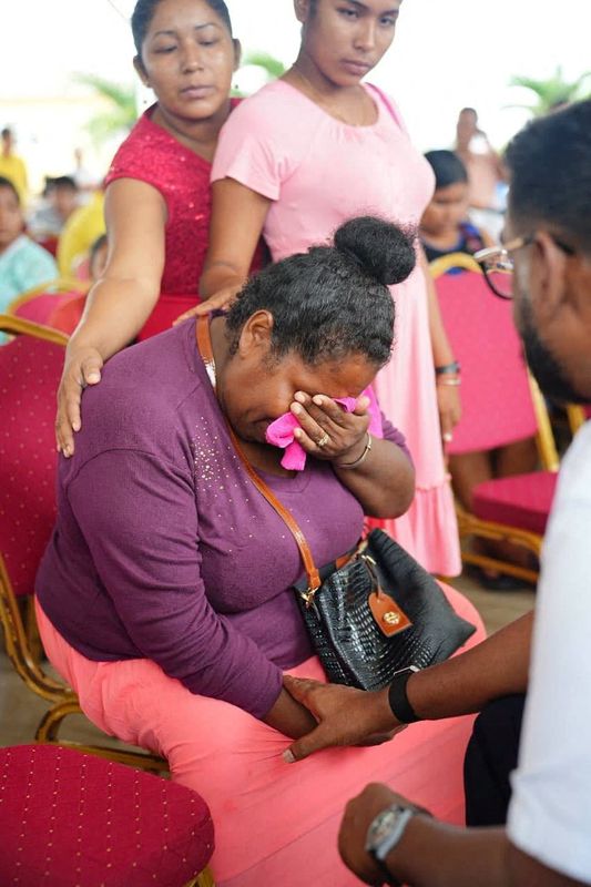 Guyana's president meets with families of ferry disaster victims