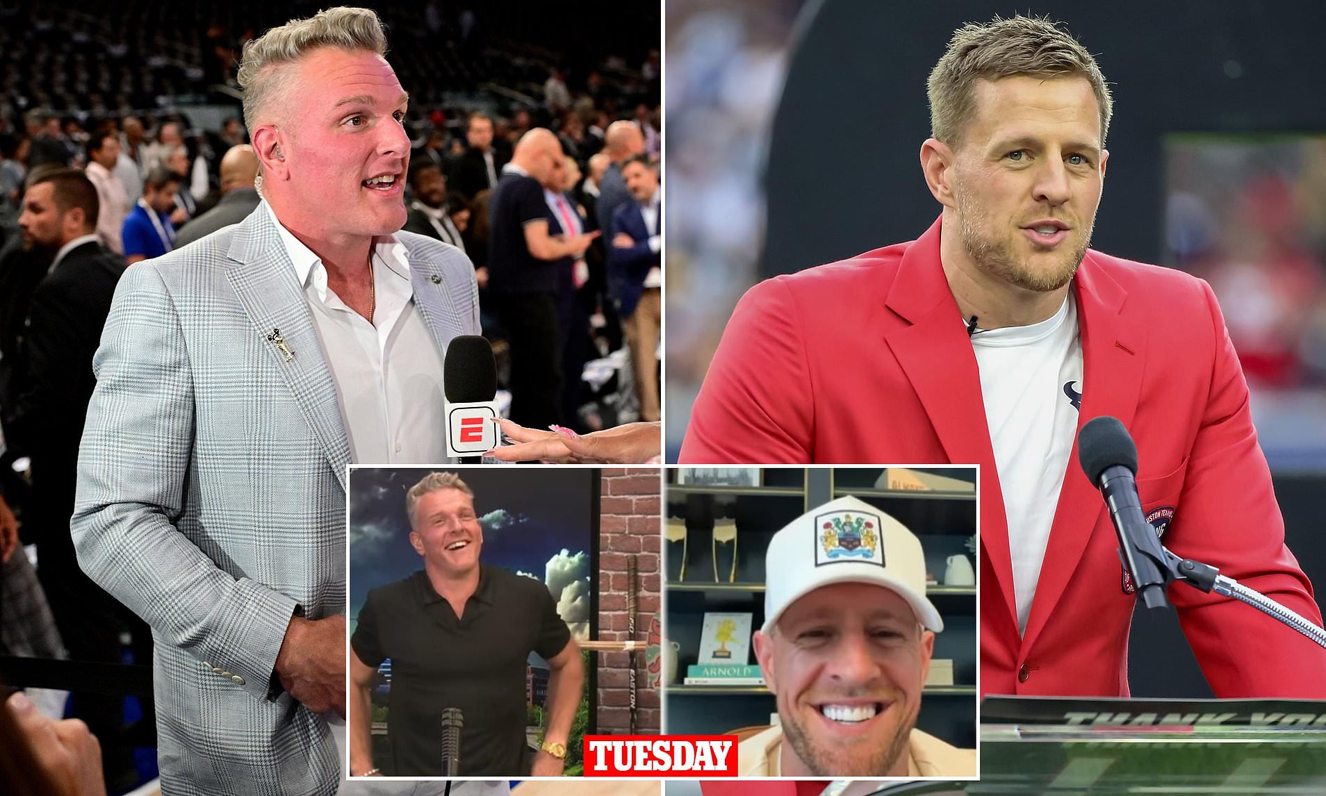 NFL legend JJ Watt takes shot at Pat McAfee amid ESPN cuts