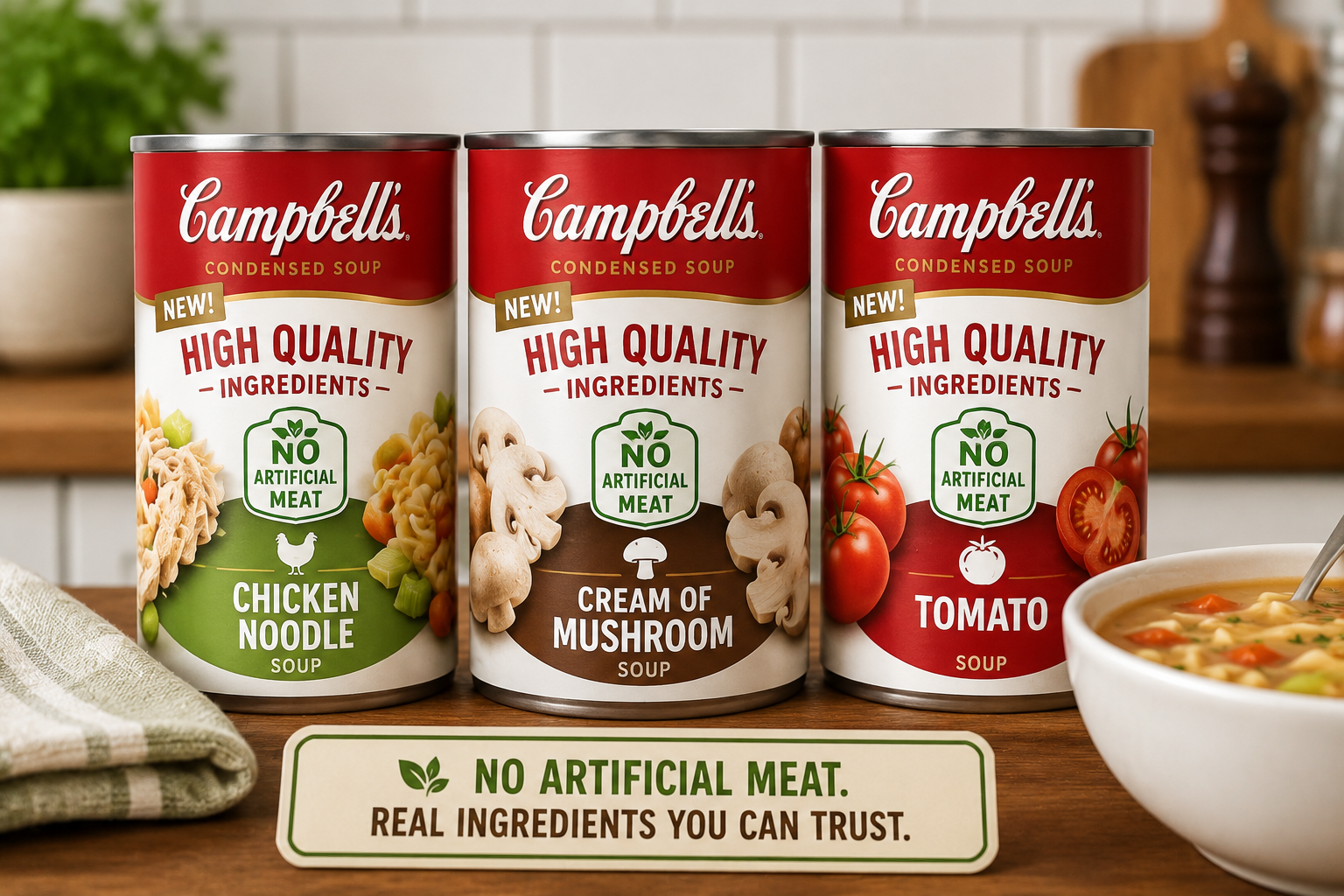 Campbell’s announces ‘no artificial meat’ in new soup line after executive scandal