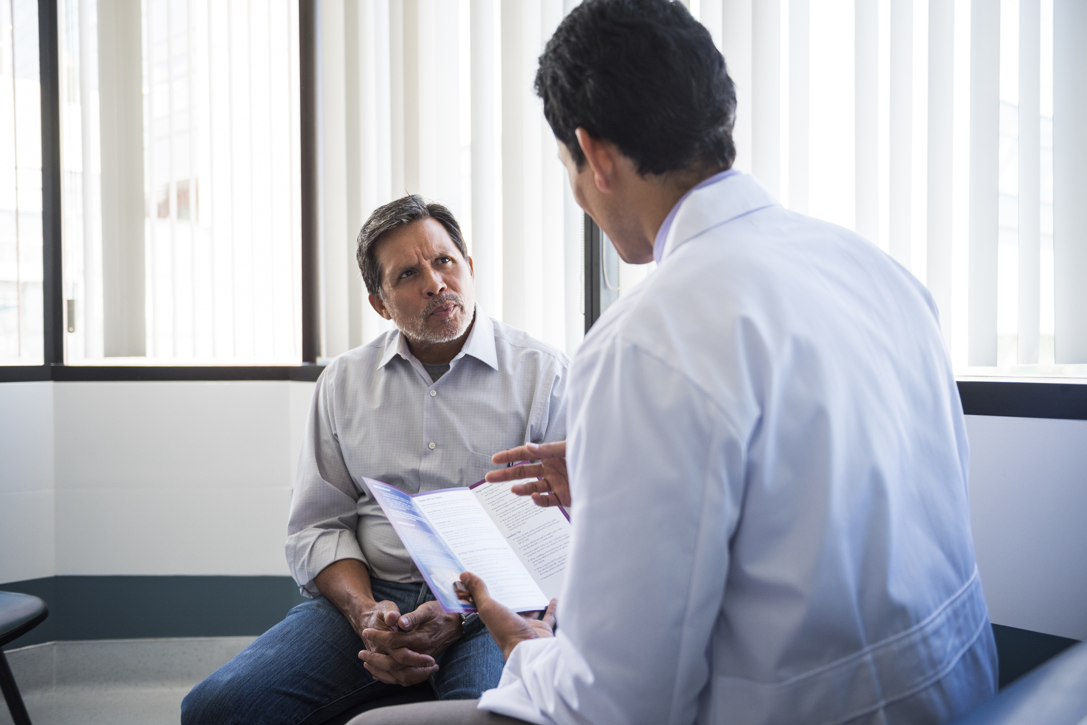 Older man at the doctor
