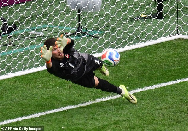 Gregor Kobel was Switzerland's shootout hero against Colombia in their last-16 clash