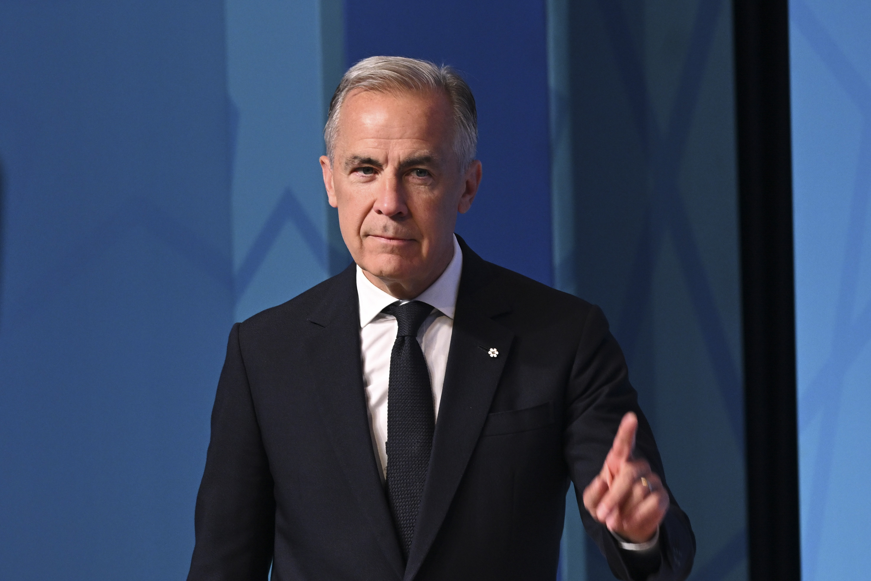 ANKARA, TURKIYE - JULY 08: Canadian Prime Minister Mark Carney makes a statement to the press ahead of the main session of the North Atlantic Council Meeting during the second day of the 36th NATO Heads of State and Government Summit in Ankara, Turkiye on July 08, 2026. (Photo by Dogukan Keskinkilic/Anadolu via Getty Images)
