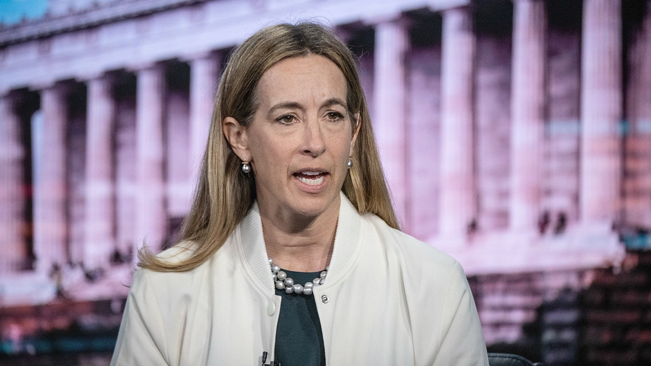 Representative Mikie Sherrill, a Democrat from New Jersey, during an interview in New York, US, on Friday, May 2, 2025. Sherrill, who is also a former federal prosecutor, announced her candidacy last year for New Jersey governor, citing her leadership experience as a US Navy helicopter commander and federal prosecutor.
