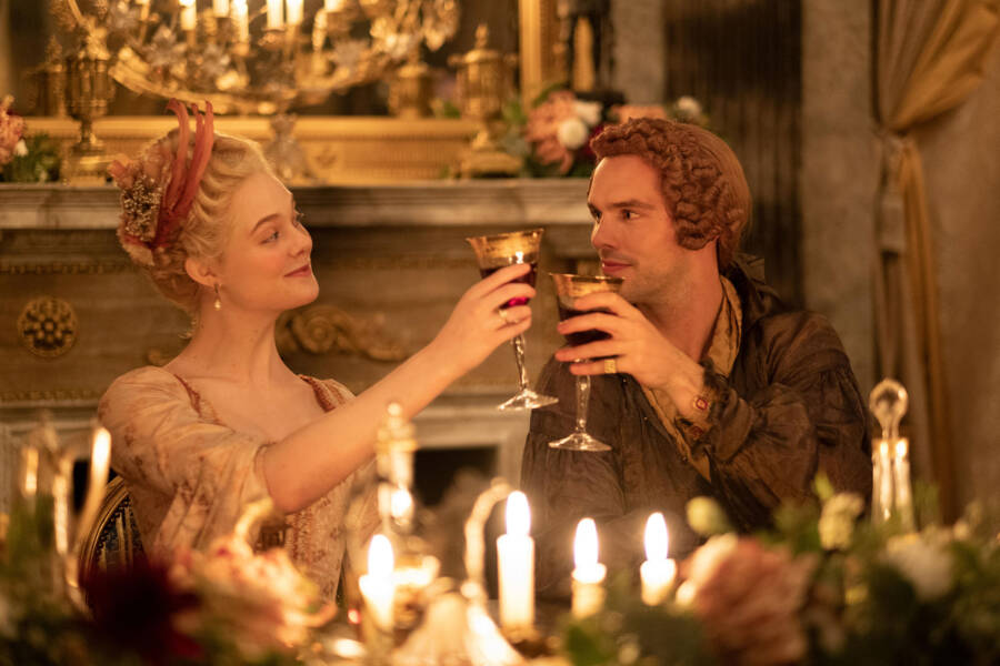Elle Fanning And Nick Hoult In The Great