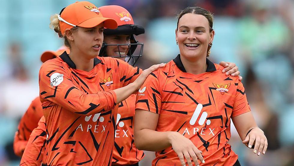 Dani Gibson (right) was the most expensive women's player at The Hundred auction