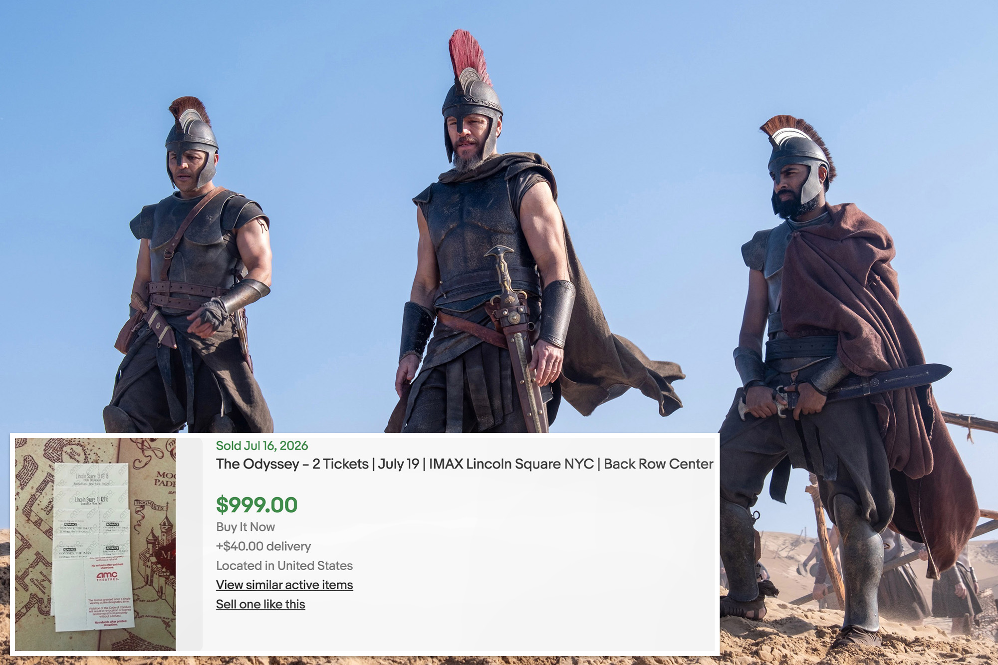Odyssey fanatics pay epic prices for rare IMAX 70 mm seats in NYC; resellers’ asking prices reach over $1K per seat