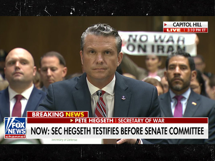 Pete Hegseth's Iran war testimony interrupted by protesters