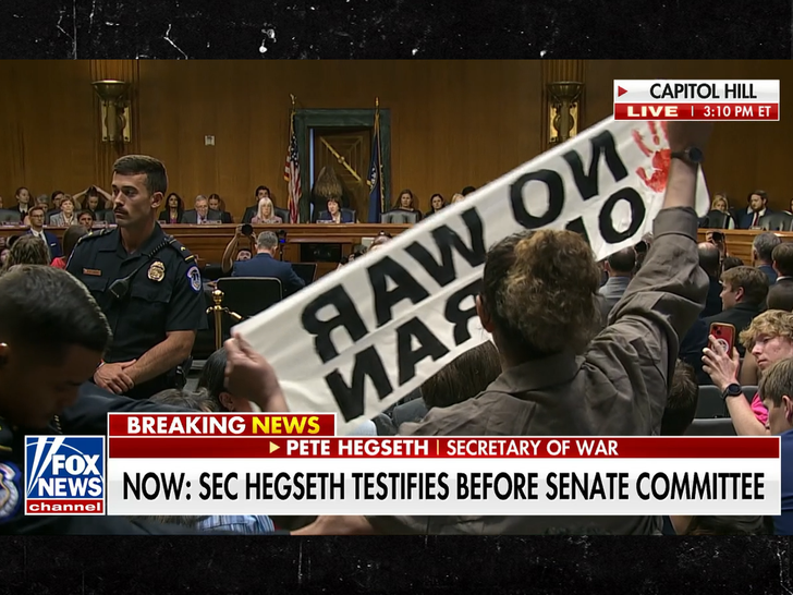 Pete Hegseth's Iran War Testimony Interrupted by Protesters
