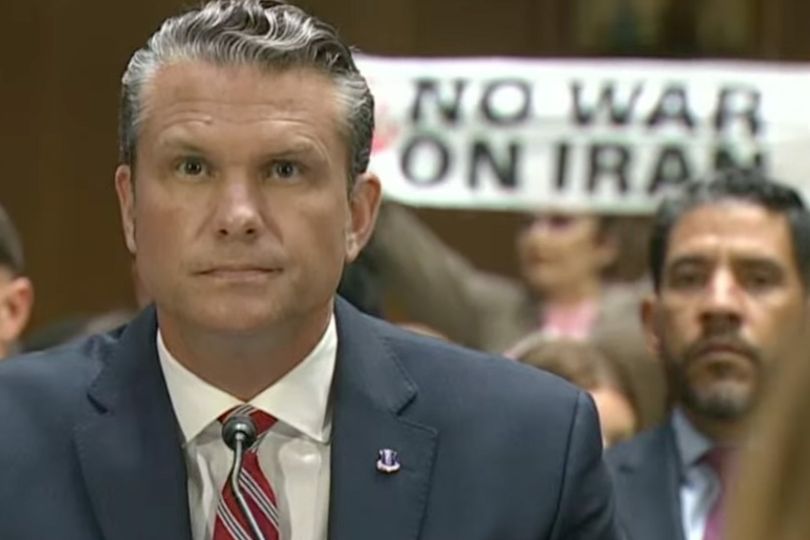 Pete Hegseth interrupted 4 times by protesters as he begs for $95 billion Iran war cash