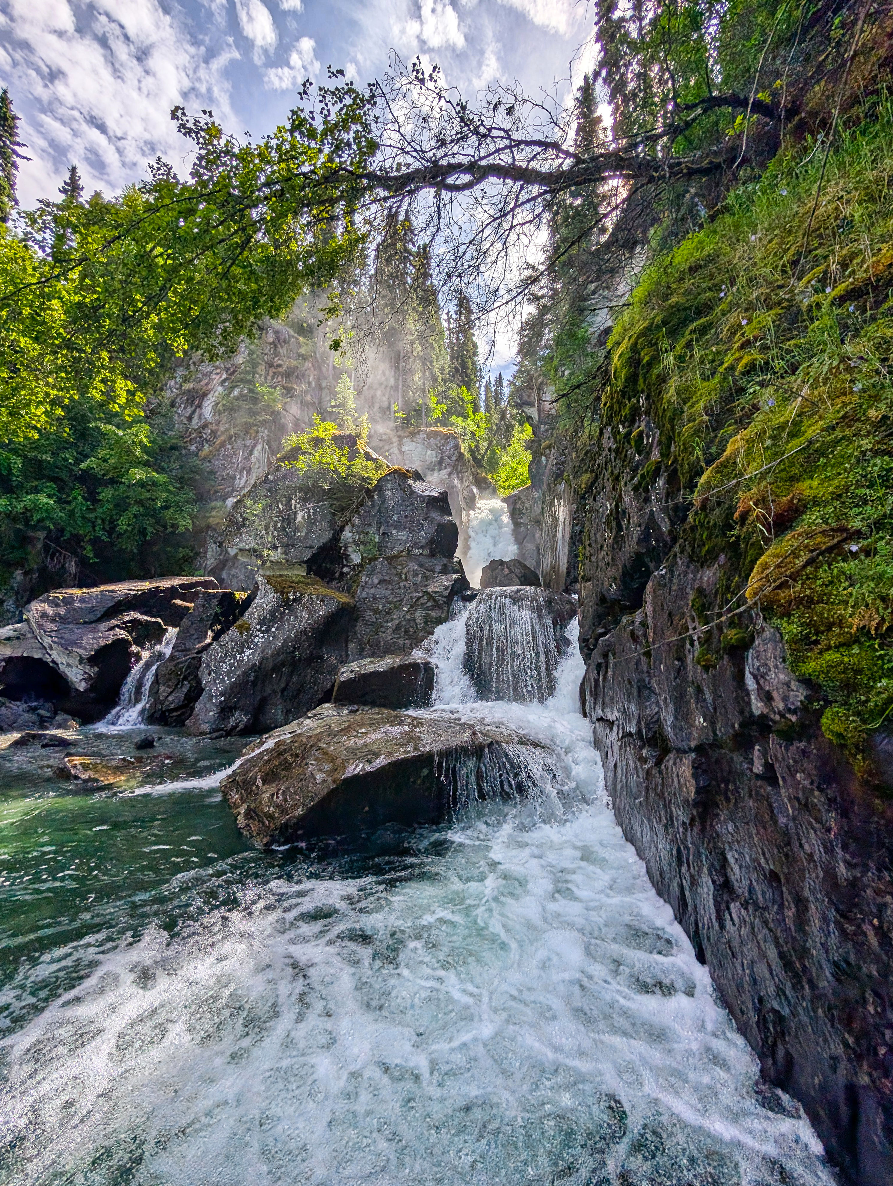 Liberty Falls State Recreation Site off Edgerton Highway, Chitina, Alaska