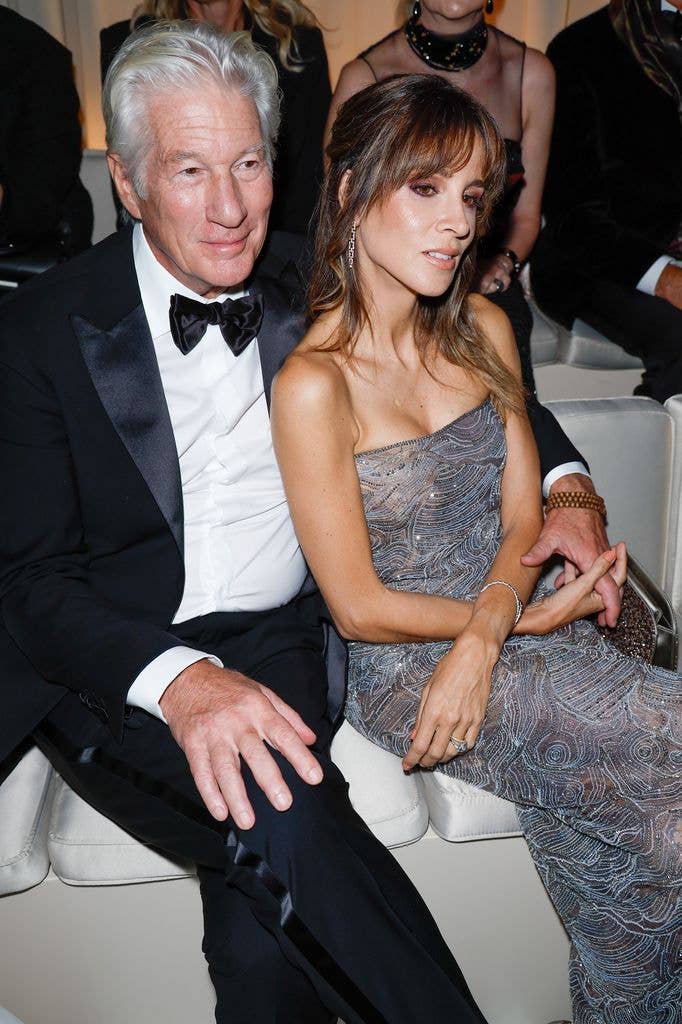 Richard Gere, Alejandra Gere at the Giorgio Armani fashion show as part of Spring/Summer 2026 Milan Fashion Week