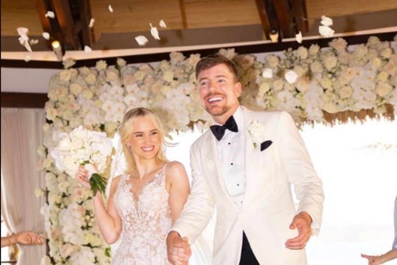 Photo of MrBeast's wedding was taken by Skyler Davies