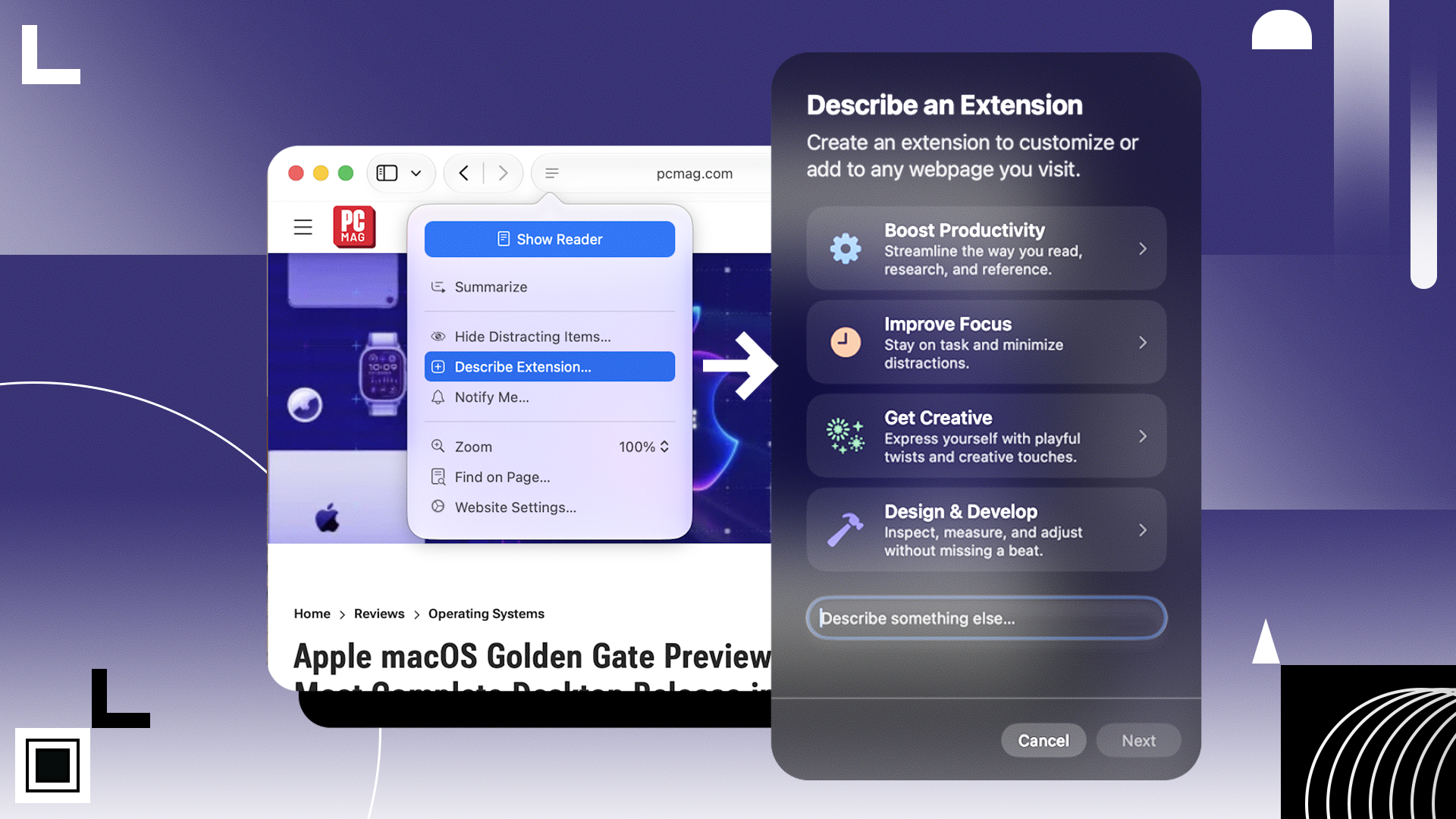 Apple's new 'Describe an Extension' feature helped me fix some of Safari's biggest annoyances