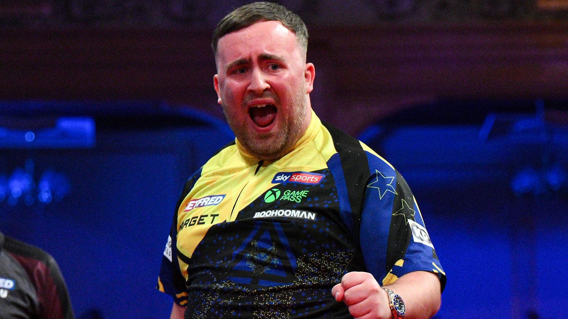 Littler throws nine-darter in superb Matchplay win