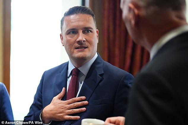 The new Defence Secretary Wes Streeting (pictured) said Prime Minister Andy Burnham's appointment of John Healey as Chancellor proved the Armed Forces have a 'firm friend' in the Treasury.