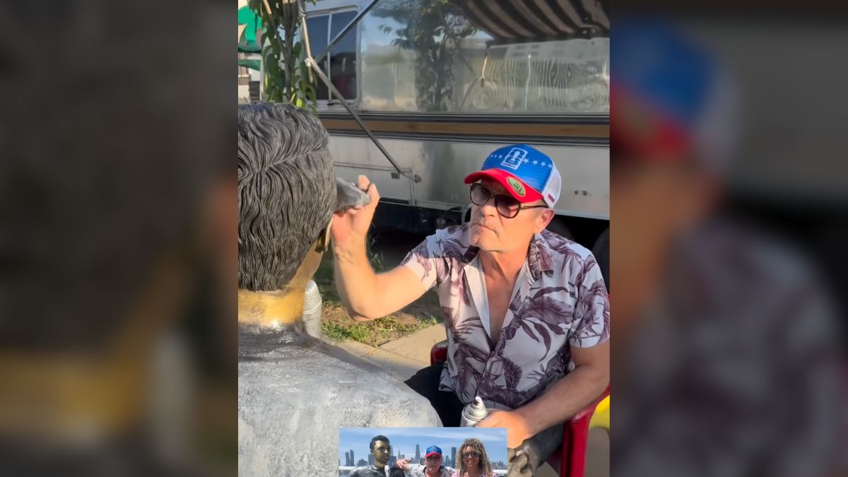 Artist behind viral, $100K Charlie Kirk statue to go up in Times Square says it has no buyers