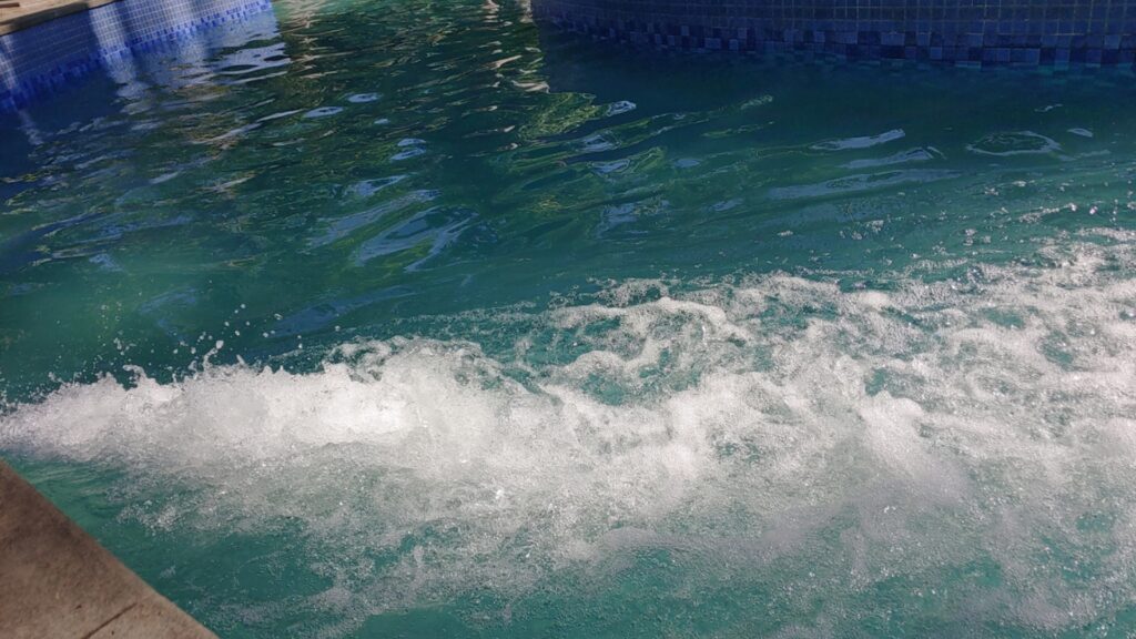Bubbles in swimming pool