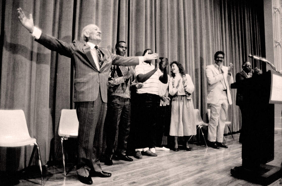 Ewing Kauffman founded Project Choice to provide students with a comprehensive educational and scholarship program if they graduate from high school and avoid drug and alcohol abuse.