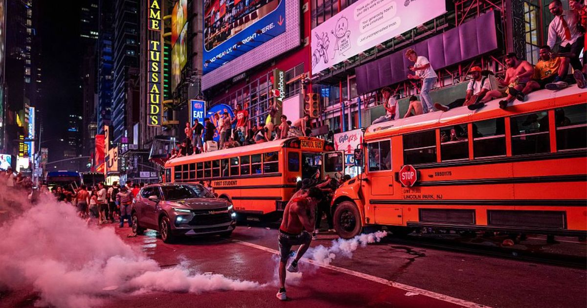 New York City man charged after he allegedly celebrated Knicks' NBA championship by burning a school bus