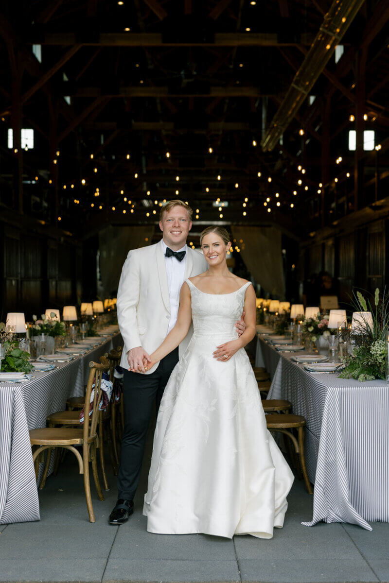 Claire Montgomery McInturff and Luke Bohn were married on May 30, 2026, at Harlinsdale Farm in Franklin, Tennessee. Image: Rachel Fugate Photography