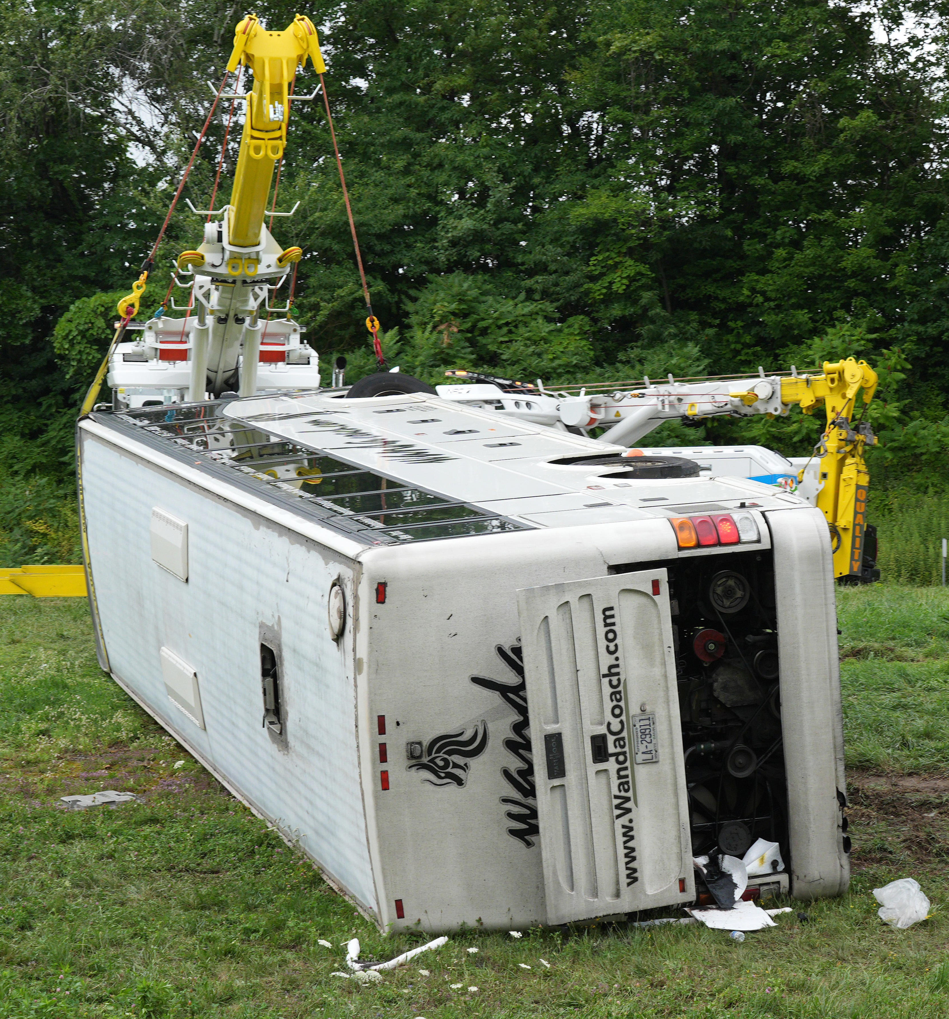 Passenger bus overturns on New York State Thruway. What we know now