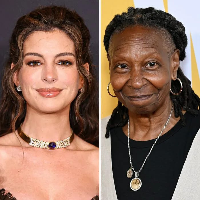 Anne Hathaway Breaks Down On 'The View' After Whoopi Goldber Praises Her Career