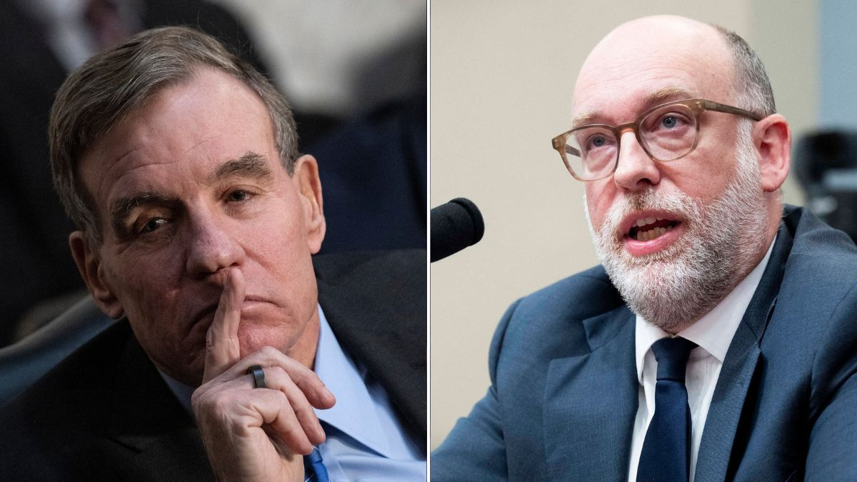 Democratic Sen. Mark Warner accuses President Donald Trump’s budget chief Russell Vought of traumatizing and undermining the federal workforce