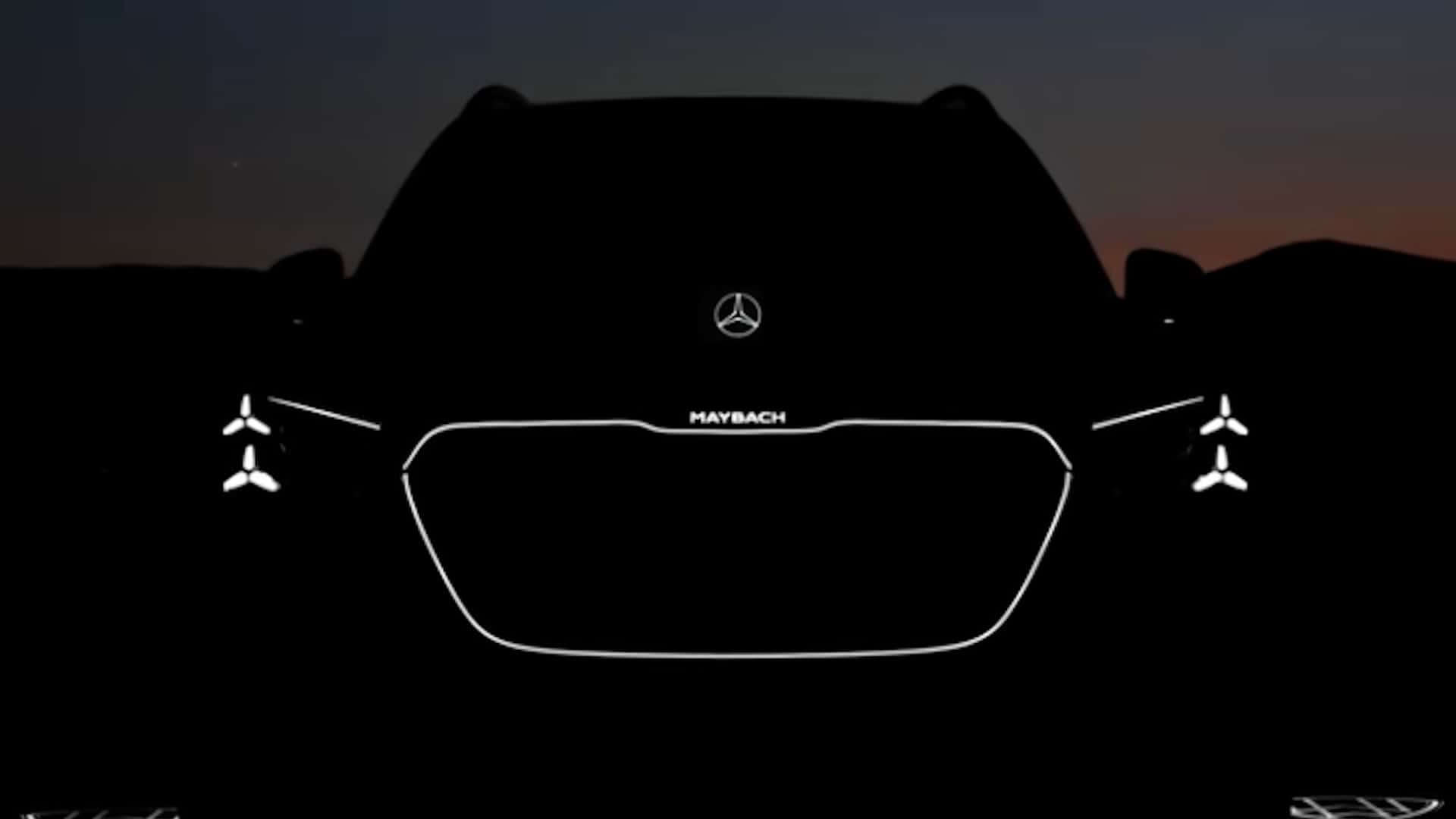 The new Maybach GLS shows its face for the first time