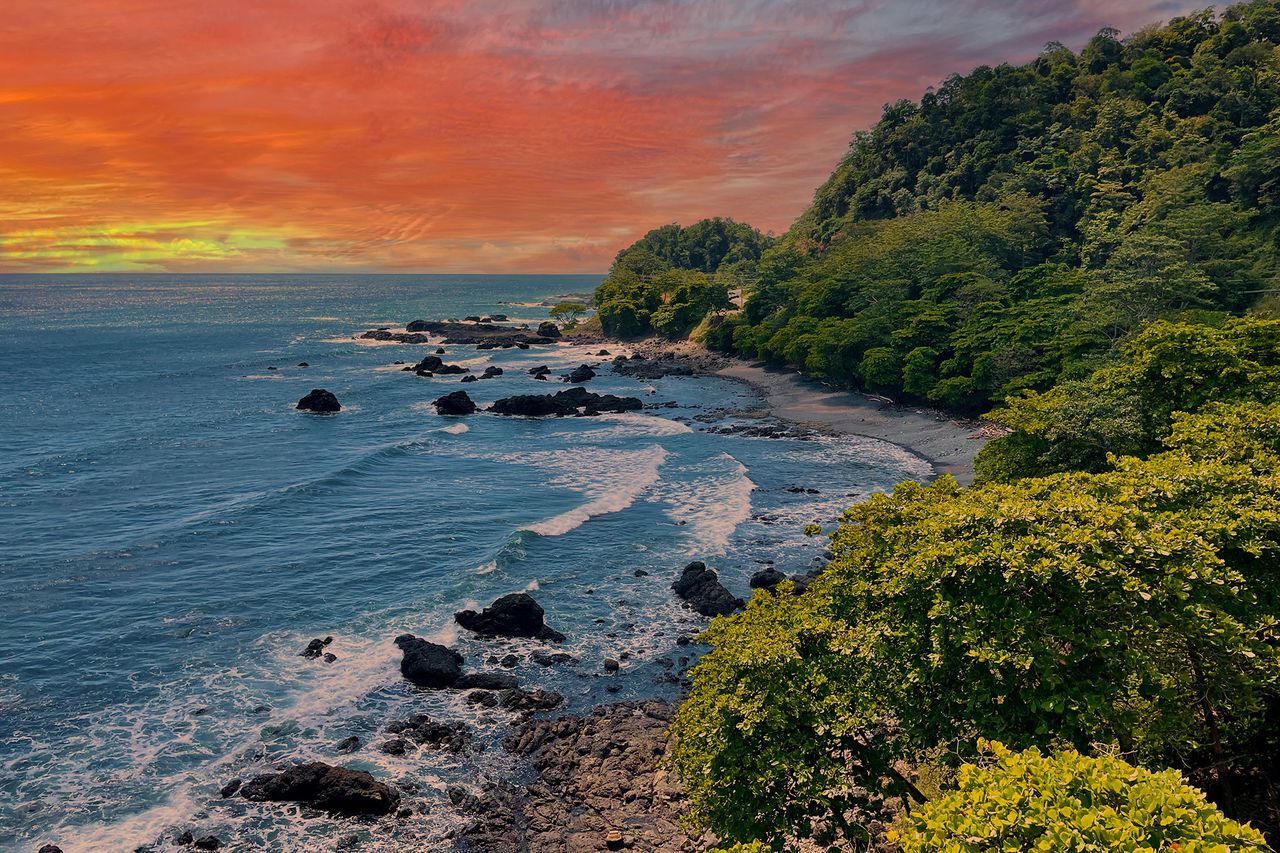 Manuel Antonio National Park, Costa Rica during sunset