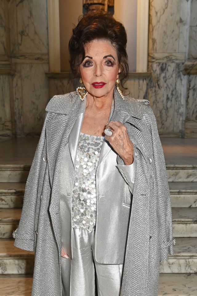Joan Collins on April 9, 2025