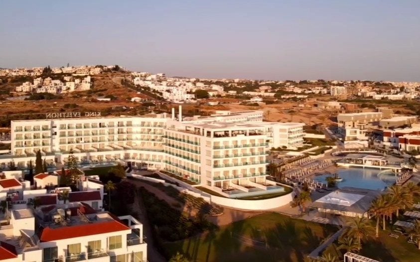 The scene of the accident: the King Evelthon Beach Hotel and Resort in Chlorakas, near Paphos