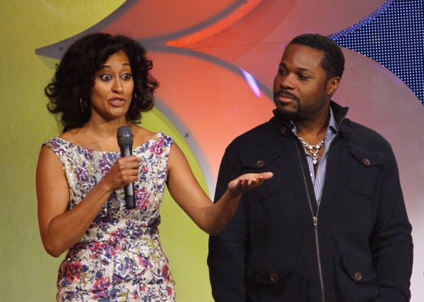 NEW YORK, NY - APRIL 20: Tracee Ellis Ross and Malcolm-Jamal Warner attend the 2011 BET Networks Upfront at the Best Buy Theater on April 20, 2011 in New York City. (Photo by Donna Ward/Getty Images)