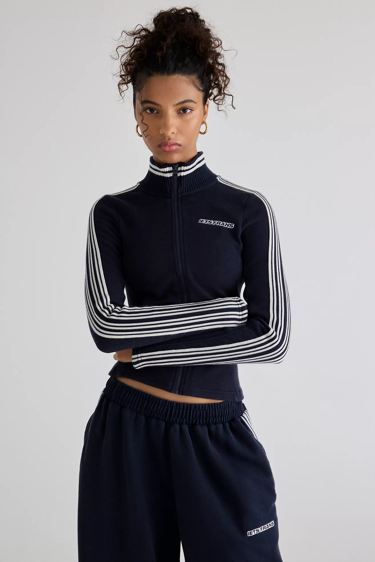 Iets Frans… Trip Track Zip-Up Sweater