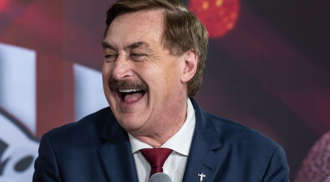 Mike Lindell is not registered to vote in Minnesota. He claims his temp ID registers him.