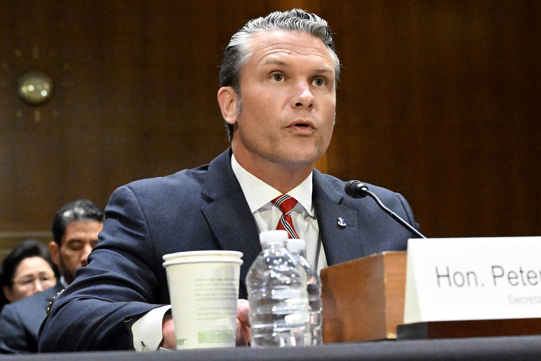 Hegseth tells senators Trump should be praised for Iran war