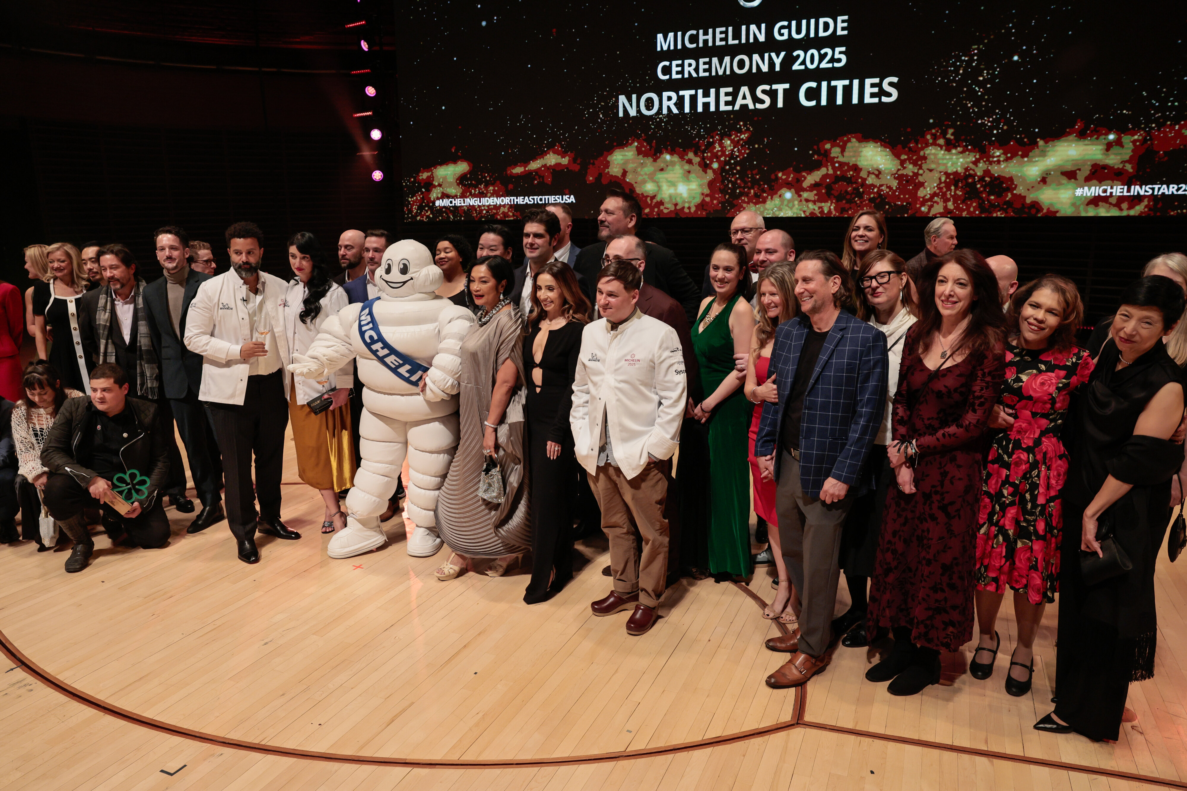 The Philadelphia chefs acknowledged at the Michelin Guide announcements at the Kimmel Center Tuesday, Nov. 18, 2025, in Philadelphia.