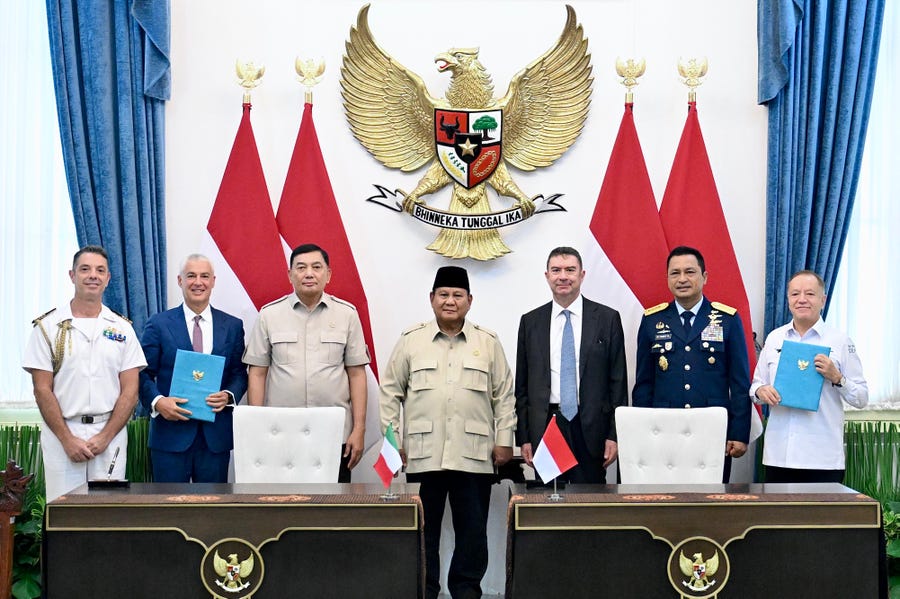 Leonardo and PT ESystem Solutions Indonesia signed a contract to supply Indonesia"s Ministry of Defence with 12 M-346 F Block 20 light fighter aircraft.