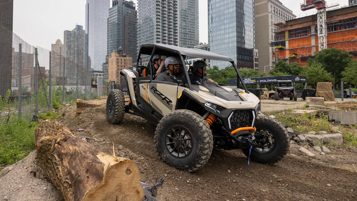 Polaris built a real world off-road track for Call of Duty fans