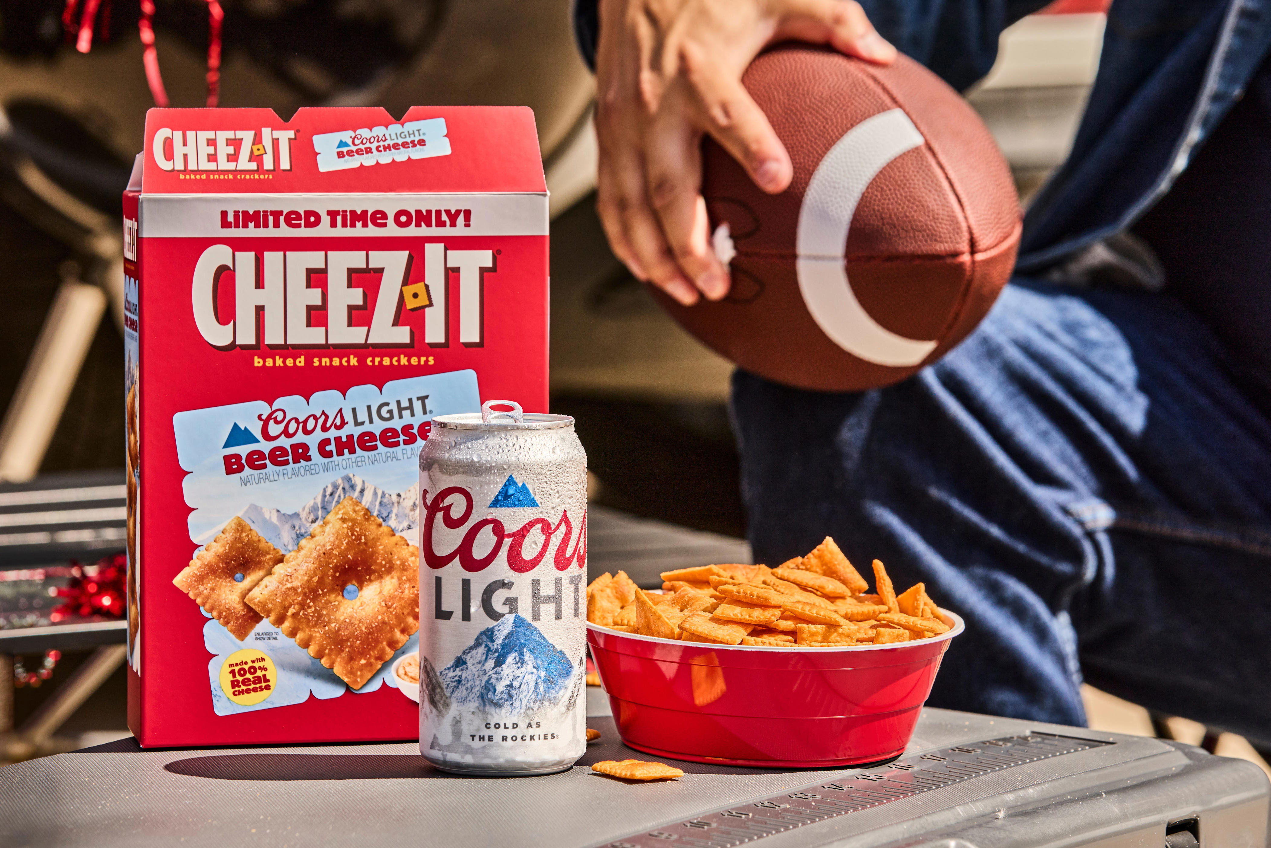 New Cheez-It Coors Light Beer Cheese crackers will be available at retailers nationwide this August for $4.99, while supplies last.