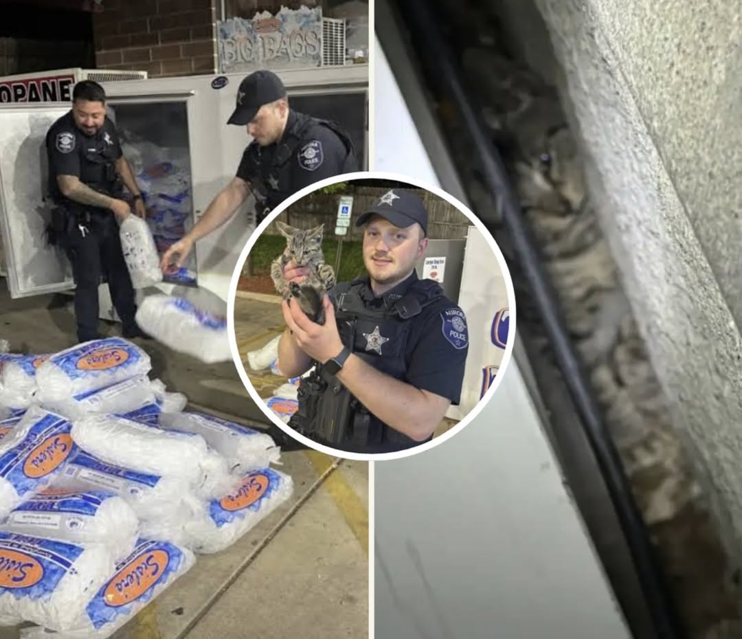 Impossible rescue! Cops smash half
