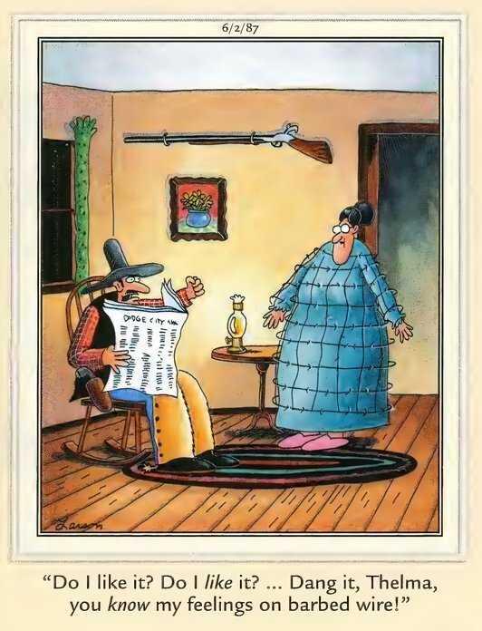 Far Side Fashion - Barbed Wire Thelma