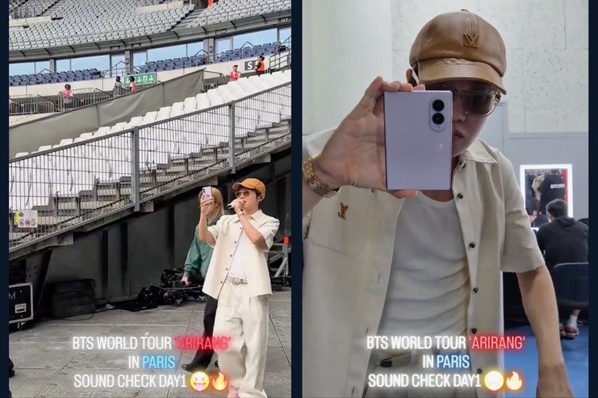 BTS World Tour with Z Fold 8