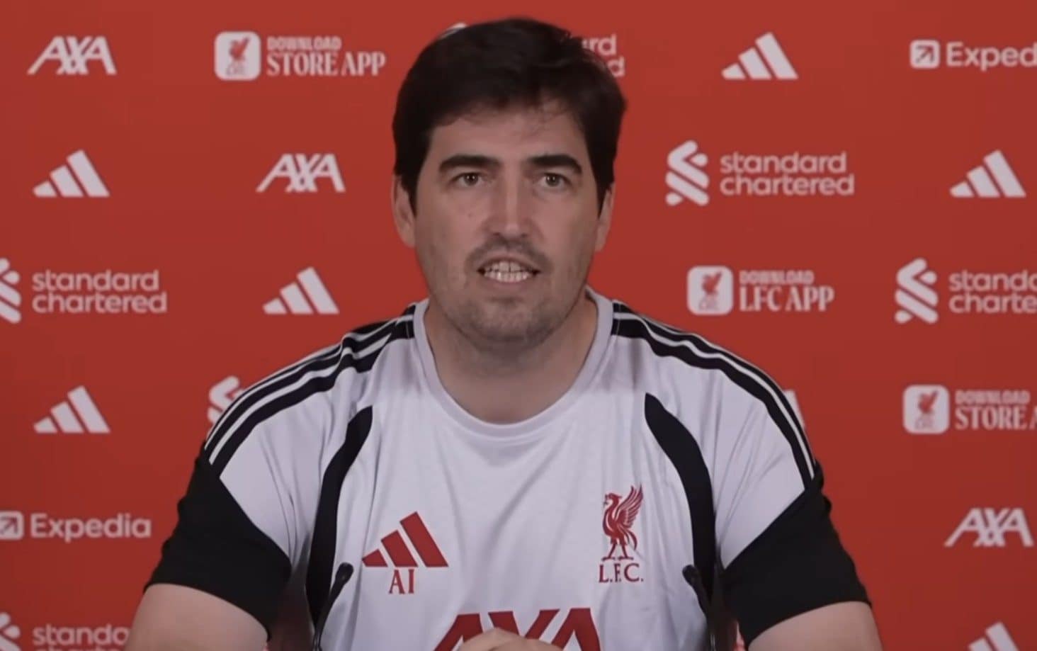 Andoni Iraola addresses the media in Chicago, with Liverpool scheduled to play three pre-season friendlies in the United States