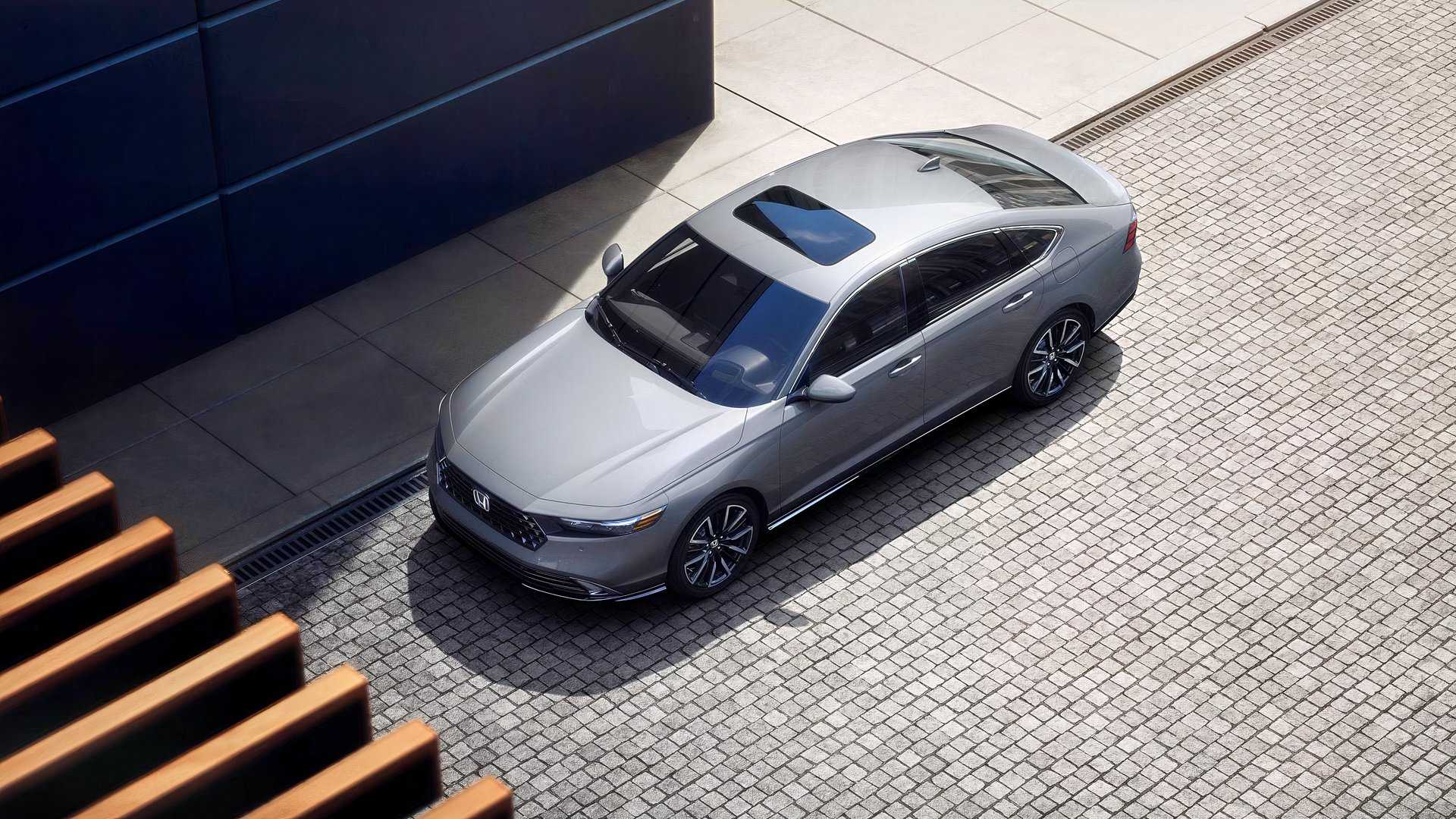 2026 Honda Accord Overhead Shot parked on the road