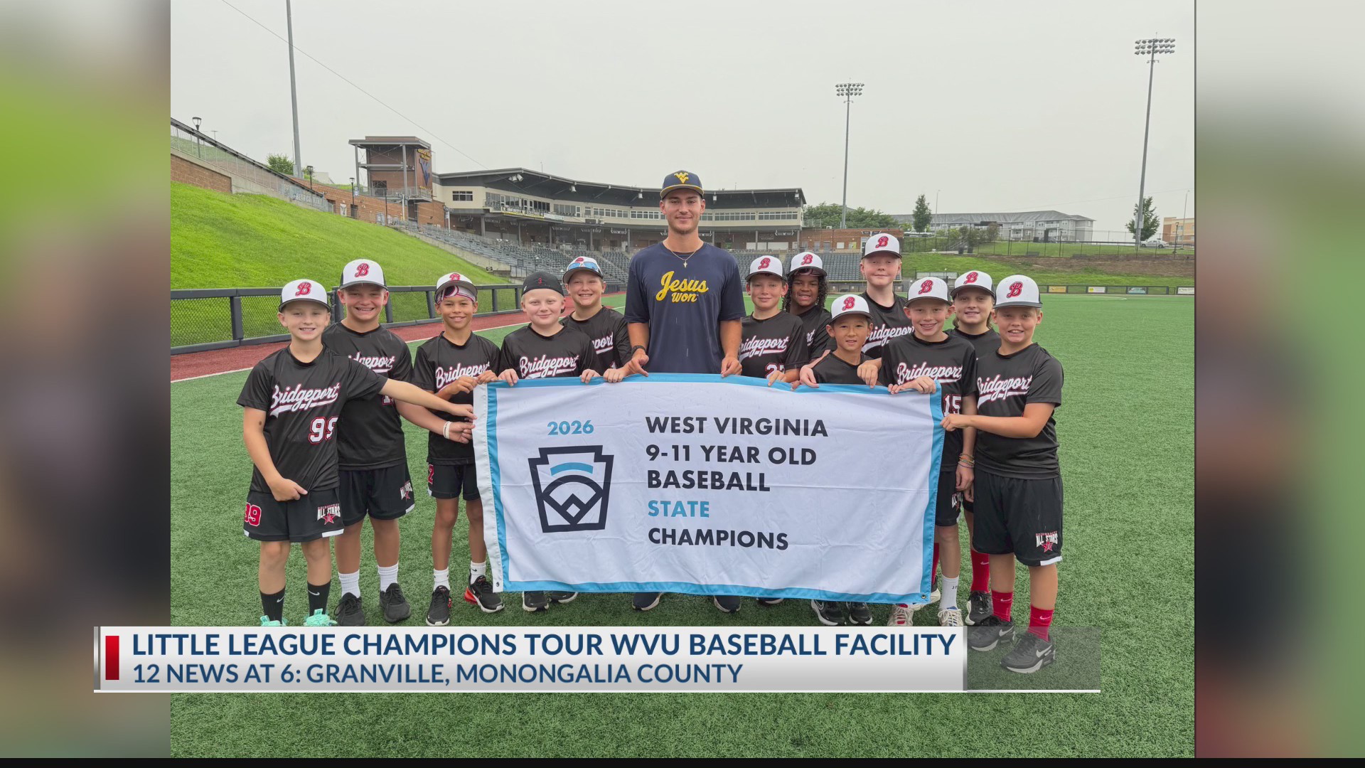 Local Little League champions tour WVU baseball facility